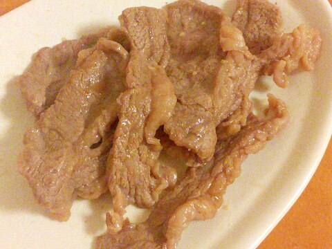簡単★おつまみ★牛肉のガーリックバター焼き